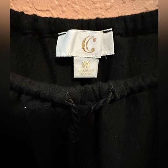 Charming Charlie black top with belle sleeves - Picture 4 of 8